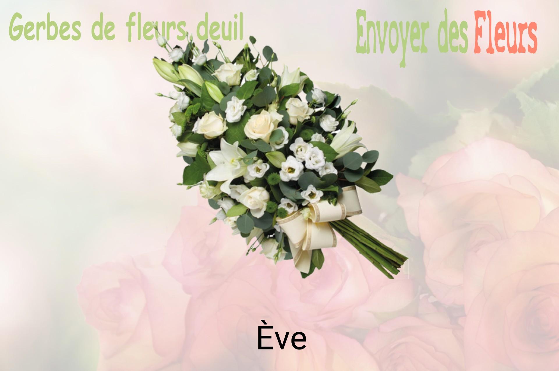 Gerbe de fleurs de deuil livrée à Ève